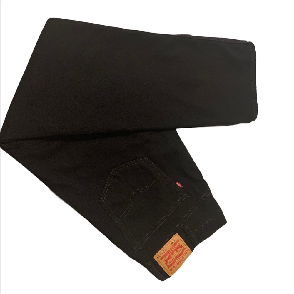 Men’s Levi 505’s straight leg black jeans W38 L34